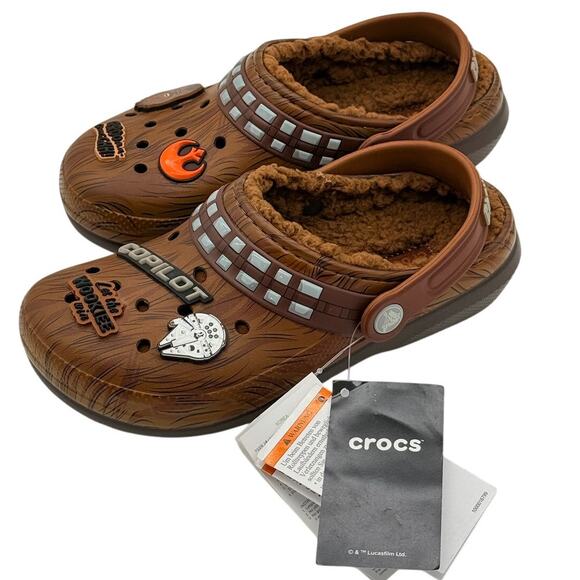 RETAIL $75 Crocs x Starwars Chewbacca Lined Clogs *BRAND NEW WITH TAGS* - Picture 3 of 7